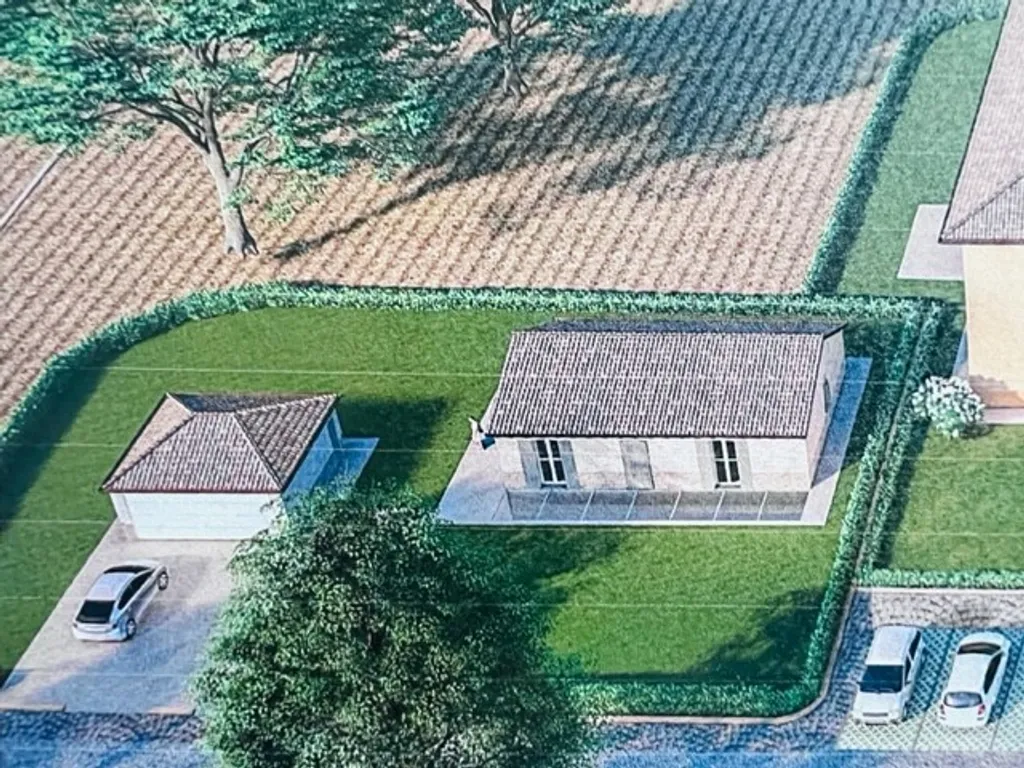 Villa singola in costruzione con giardino privato di mq. 770 e con garage